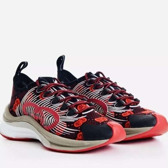 NIB Gucci Run technical knit fabric sneakers G 11.5 US 12.5 - Picture 1 of 7
